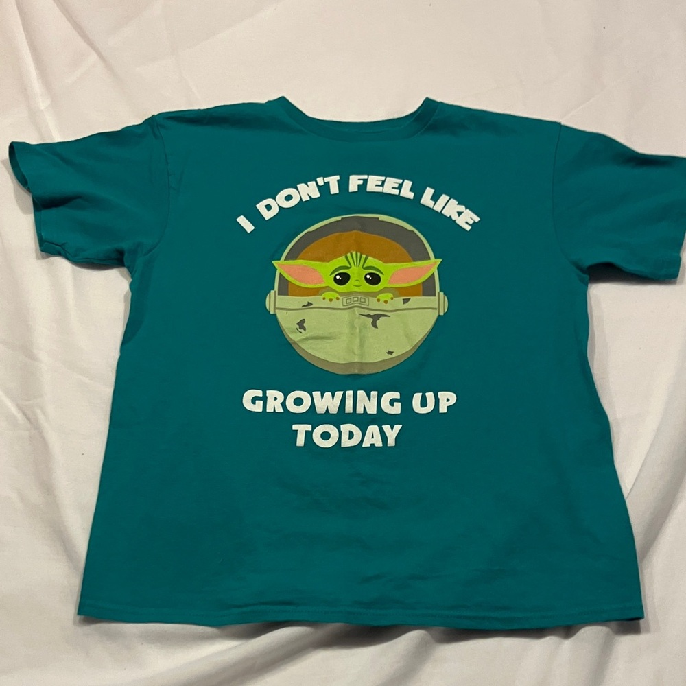 Star Wars Teal Kids Tee with Yoda Graphic